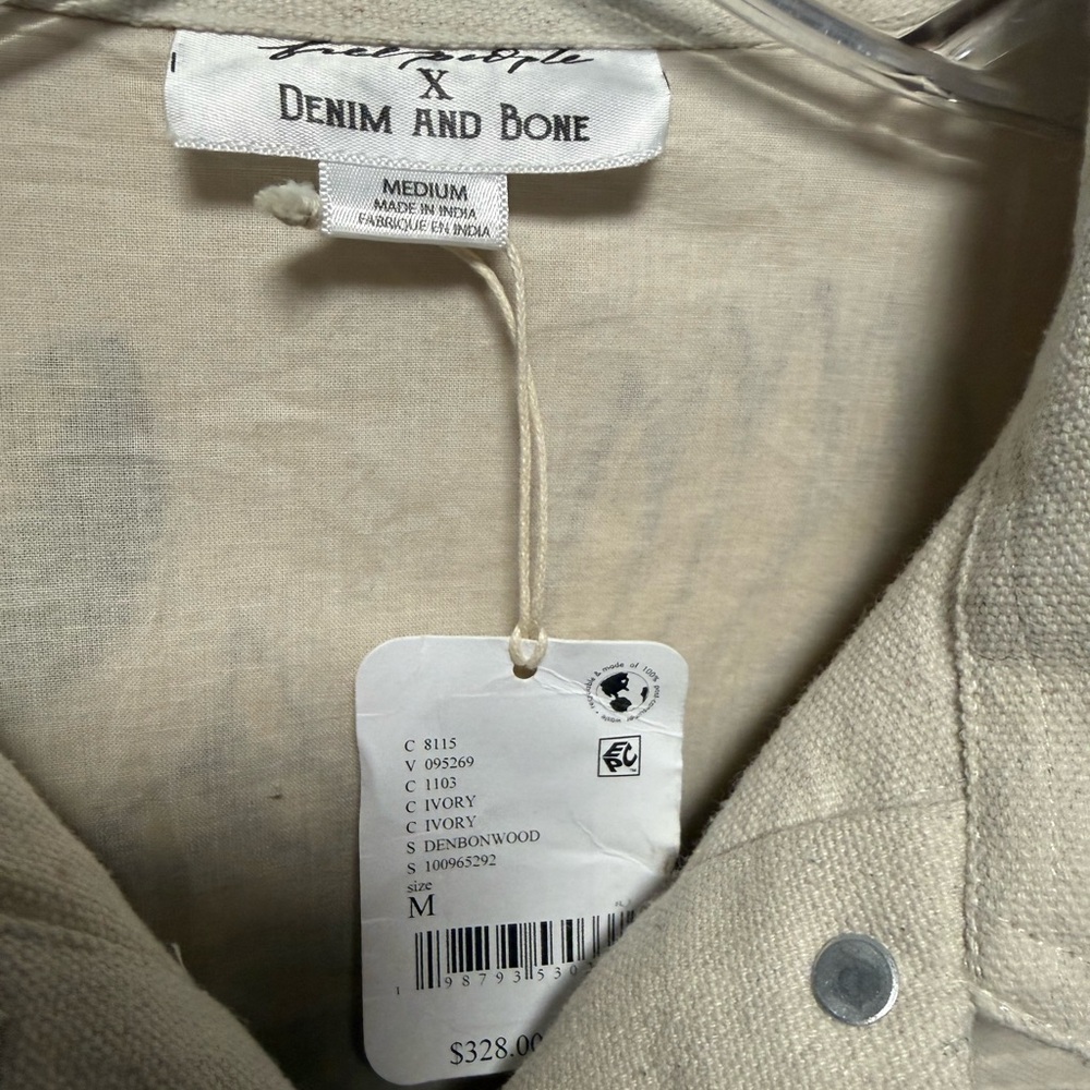 Free People x Denim and Bone Woodlands Embroidered Jacket - Picture 8 of 8